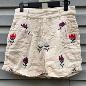 Anthropologie | Forever That Girl Tulip Patchwork Shorts size Extra Small